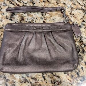 Coach Vintage Silver Wristlet